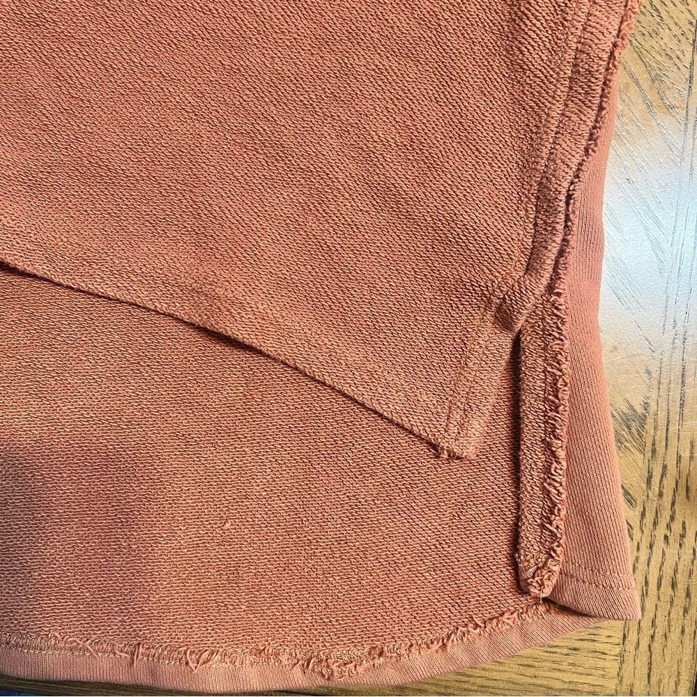 She sky boho boxy Raw-Edge Boxy Top terry earthy boho beach cotton chic high low - Picture 10 of 12